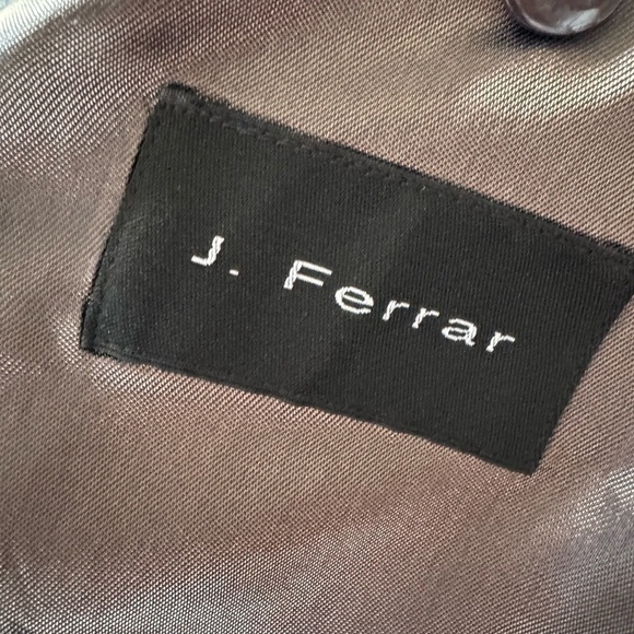 J Ferrar Blazer Sport Coat Jacket Mens 42S Gray Wool Two Button Modern Fit - Picture 8 of 8